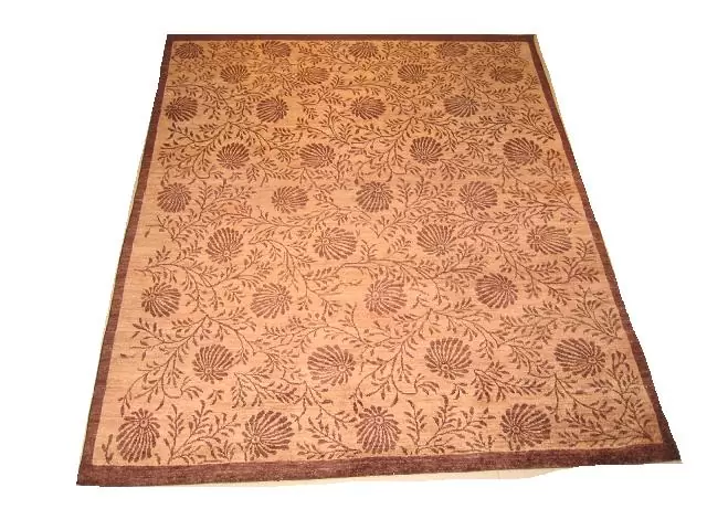Art nouveau style rug from pakistan 