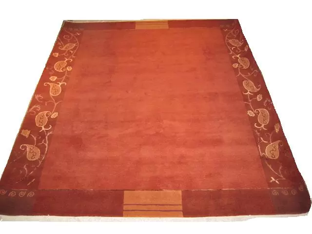 Nepal carpet on red background