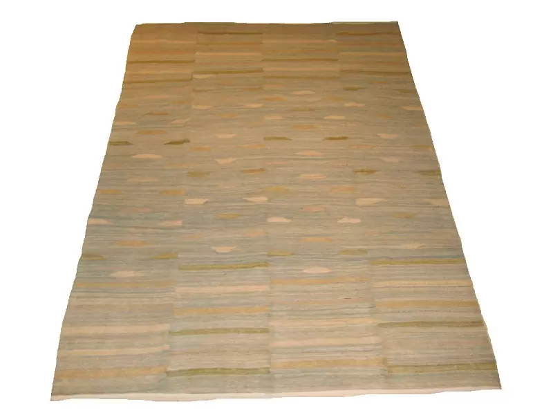 Hand-woven modern Afghan kilim with a geometric pattern