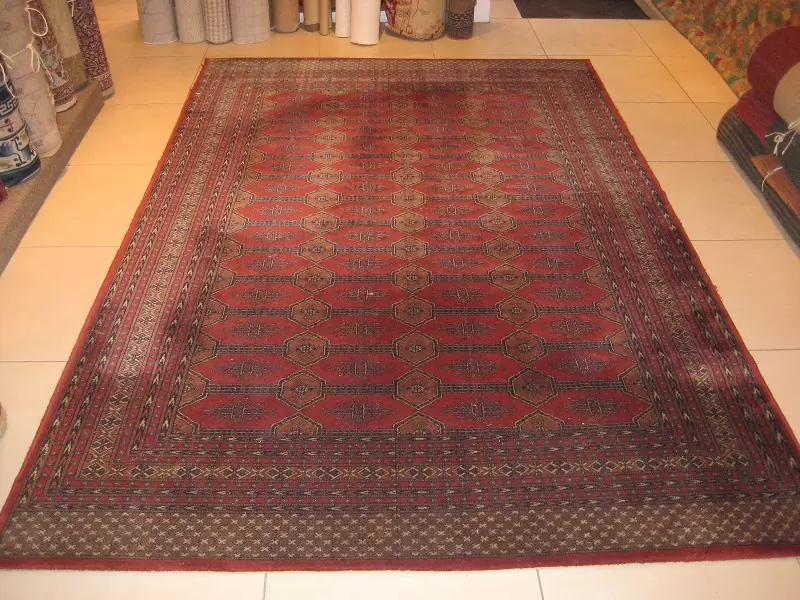 A truly dirty carpet, ready for our powerful cleaning process in brussels . ( before )