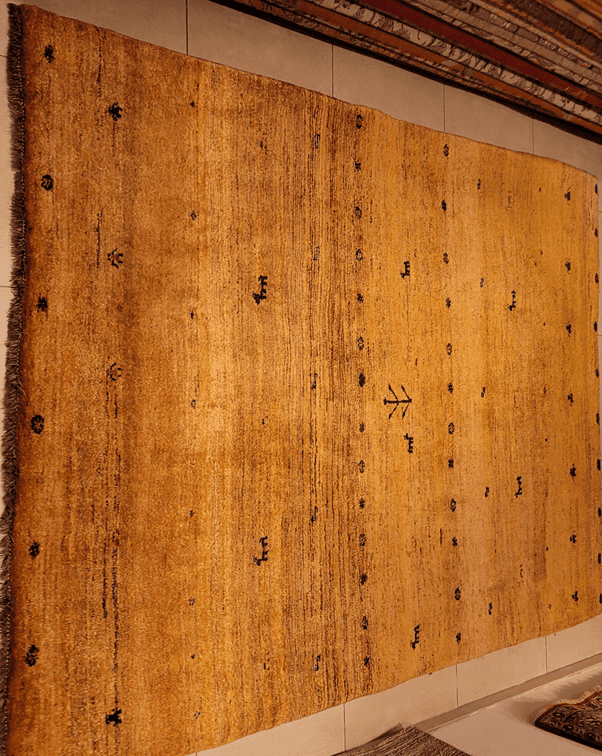 Vibrantly oriental rug after expert cleaning and color revival.