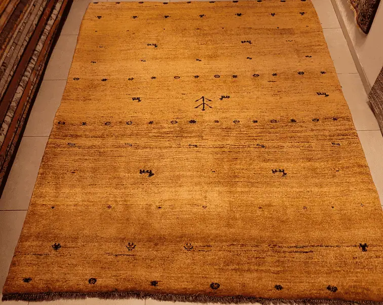 Vibrantly oriental rug after expert cleaning and color revival.