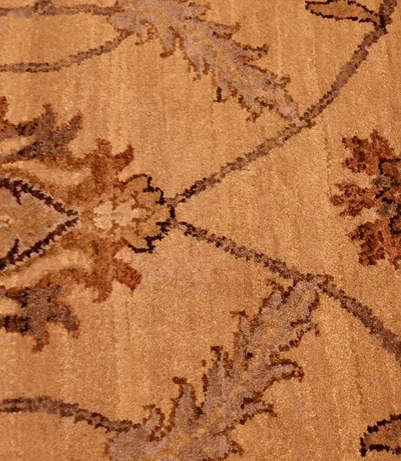 Masterful Restoration: Reviving the Indo-Tabriz Allover Design Restoration Complete: Flawless Revival of the Indo-Tabriz Design